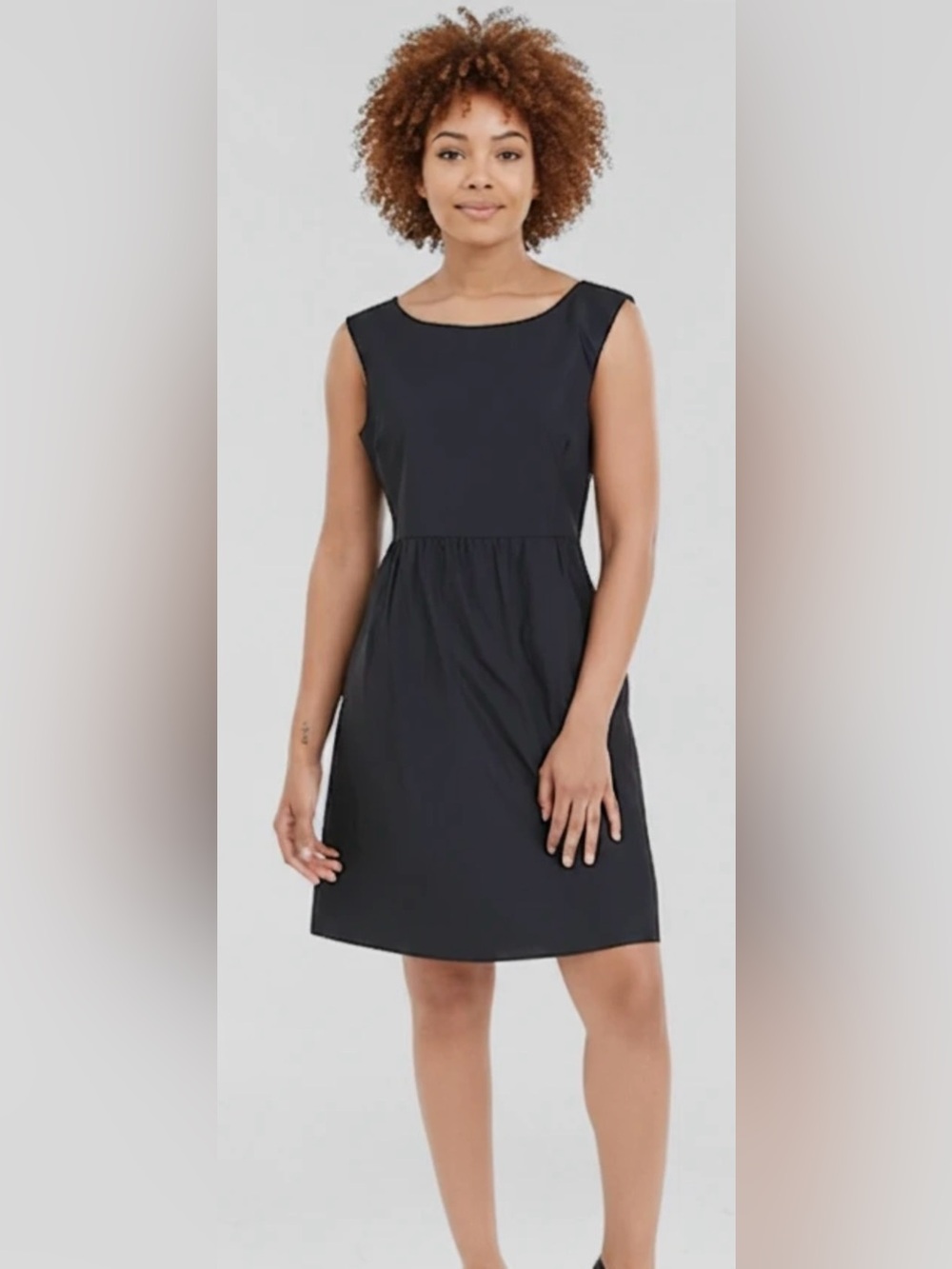 J. Crew Classic Black Sleeveless Dress